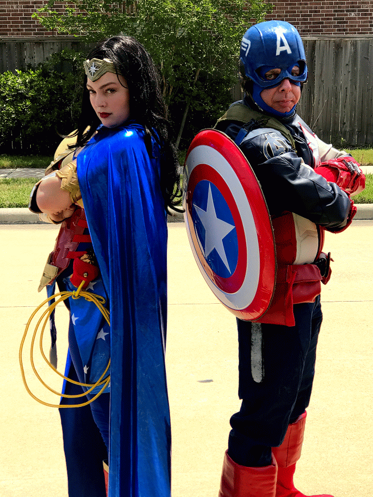 Two superhero Teams join together to train Pearland superheroes. Hire us to bring memories to your birthday parties.