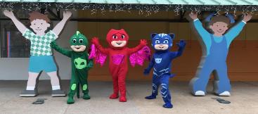 Get all 3 of these super heroes at your Houston area mascot birthday party.