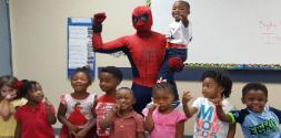 Rent a super hero from Kids Party Experts if you want the kids to do some prop driven superhero training at your birthday party in Houston.