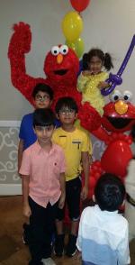 Rent elmo for a mascot birthday party in Sugarland, Texas.