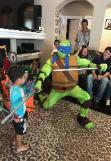 Hire a great turtle for your next Houston birthday party.