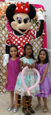 Hire this girl mouse mascot character for great birthday party fun in Houston.
