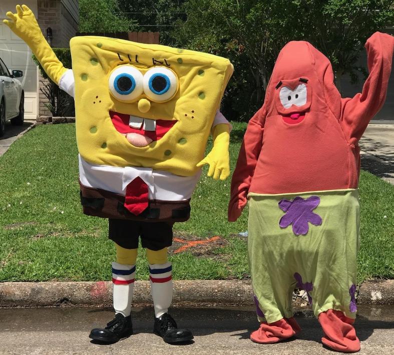Rent these 2 awesome-costumed characters for your next birthday party in the Houston area for theme games and a great time.