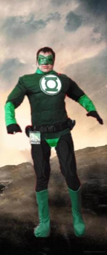 Hire a Green Lantern super hero costumed character for your birthday party in Houston, Texas.