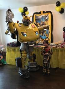 Have this awesome robot come to your houston birthday party for a great costume, games, and props.