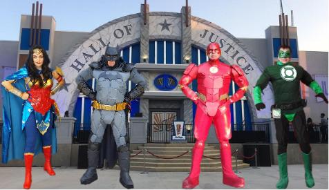 Hire these superhero costumed characters ( Justice League, Wonder Woman, Batman, The Flash, Green Lantern) for your mascot birthday party in Houston, Texas.