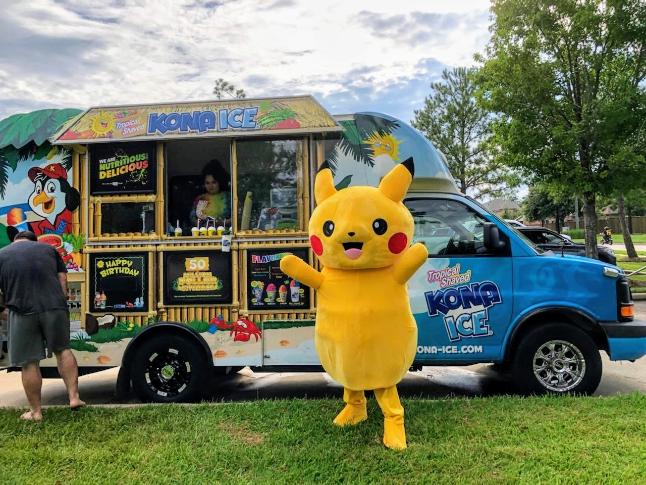 Even Kona Ice joined the fun at the the Legends Run Pokemon Event.